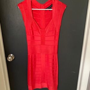 French Connection red dress